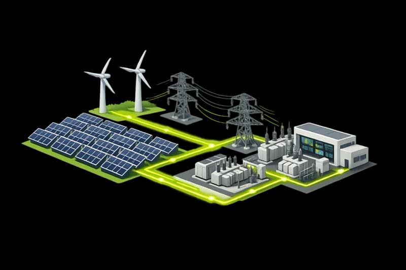 Rede inteligente de energia renovável